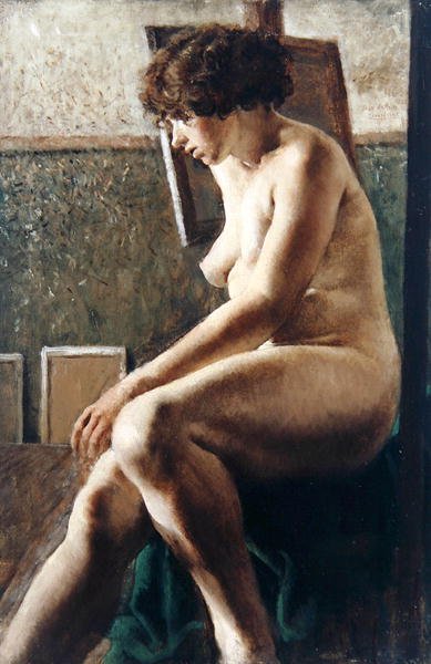 Figura Femminile Seduta da Rex Whistler