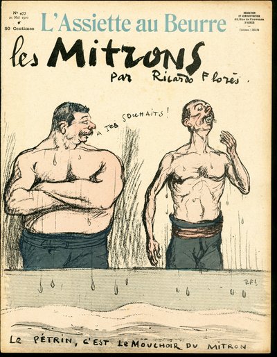 Copertina di "The Butter Plate", numero 477, Satirico a Colori da Ricardo Flores