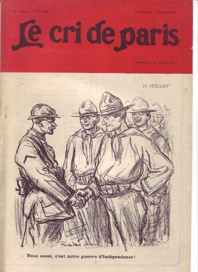 Illustrazione di Ricardo Flores (1878-1918) per la copertina di Le Cri de Paris da Ricardo Flores