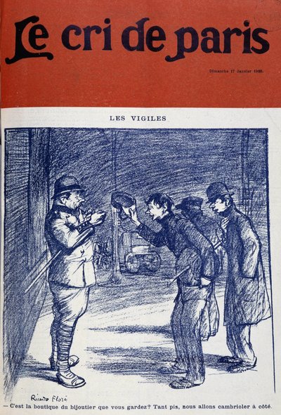 Veglie e ladri, di Ricardo Flore - "Il Grido di Parigi" del 17/01/1909 da Ricardo Flores