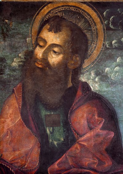 San Paolo e San Pietro (dettaglio che rappresenta San Paolo) da Riccardo Quartararo