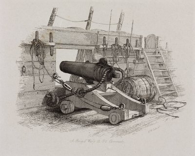 Una brigata di guerra da 12 libbre Carronade da John Pardon