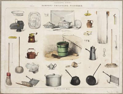 Utensili domestici, c. 1870-1900 da John Pardon