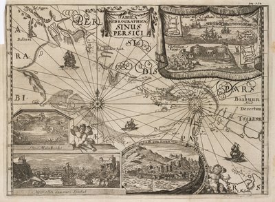 Mappa idrografica del Golfo Persico da John Pardon