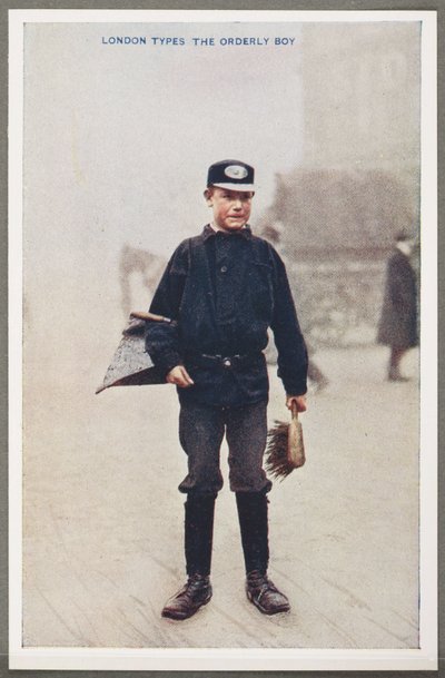 Tipi di Londra: Il ragazzo ordinato, c. 1914 da John Pardon
