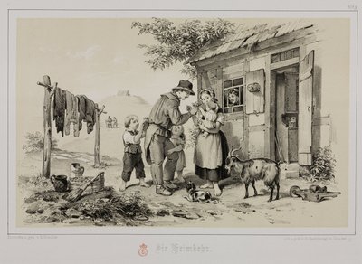 Minatore che torna a casa, Germania, c 1851 da John Pardon