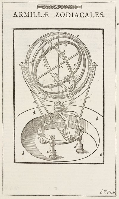 Sfera armillare zodiacale di Tycho Brahe, prima del 1570 da John Pardon