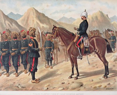 Punjab Frontier Force No.1 Kohat Mountain Battery, l