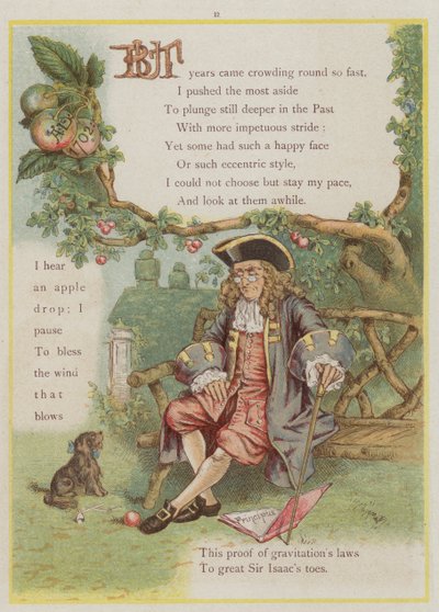 Pagina da Upstream di Richard Andre, Isaac Newton e la gravità da Richard Andre