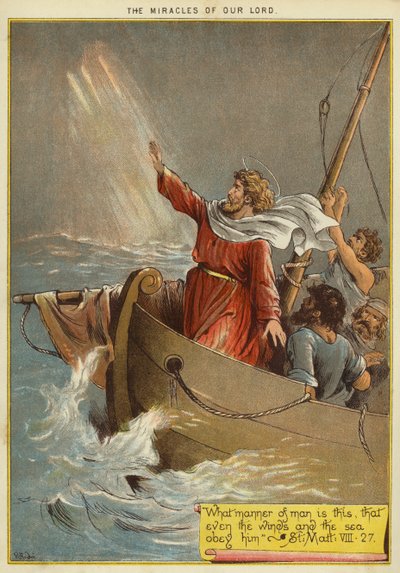 I miracoli di Cristo: Gesù calma la tempesta da Richard Andre