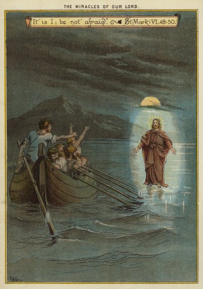 I miracoli di Cristo: Gesù cammina sull