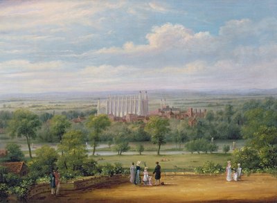 Eton College dalla terrazza del Castello di Windsor da Richard Bankes Harraden