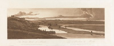 Le opere idrauliche a Marli e St. Germain en Laye viste in lontananza 1803; Tavola 15 da Vedute di Parigi, il volume Emanuel tracciatura della tavola B1981.25.2624 da Richard Banks Harraden