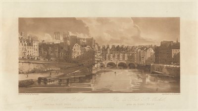 Veduta del Pont St. Michael, presa dal Pont Neuf, 1803 da Richard Banks Harraden