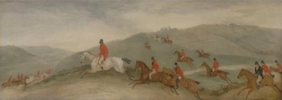 Caccia alla volpe: cavalieri sulla strada o paurosi da Richard Barrett Davis