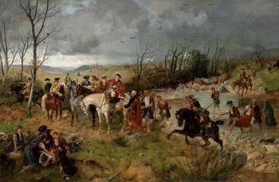 Sosta del Principe Carlo Edoardo sulle rive del Nairne, 1878 da Richard Beavis