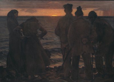 Gli anziani sulla spiaggia da Richard Bergh