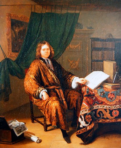 Conoscitore nella sua Biblioteca da Richard Brackenburgh