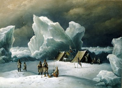 Il campo più settentrionale del Capitano Markham da Richard Bridges Beechey