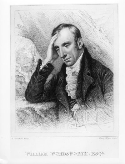 Ritratto di William Wordsworth (1770-1850) inciso da Henry Meyer (1782-1847) da Richard Carruthers