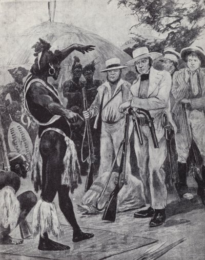 Francis Farewell della Farewell Trading Company, fondatore della colonia di Port Natal in Sudafrica da Richard Caton II (after) Woodville