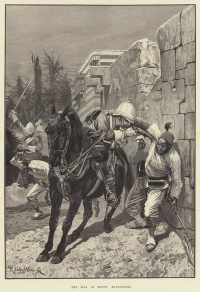 La guerra in Egitto, resa! da Richard Caton II (after) Woodville