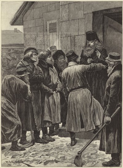 La carestia in Russia (incisione) da Richard Caton II (after) Woodville