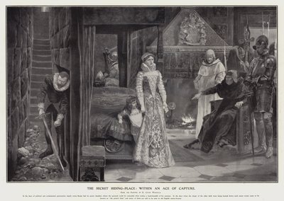 Il nascondiglio segreto: a un passo dalla cattura da Richard Caton II (after) Woodville