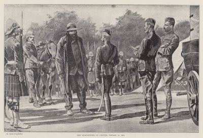 La resa di Cronje, 27 febbraio 1900 da Richard Caton II (after) Woodville