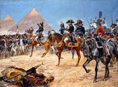 Bonaparte in Egitto, 21 luglio 1798, 1911 da Richard Caton II Woodville