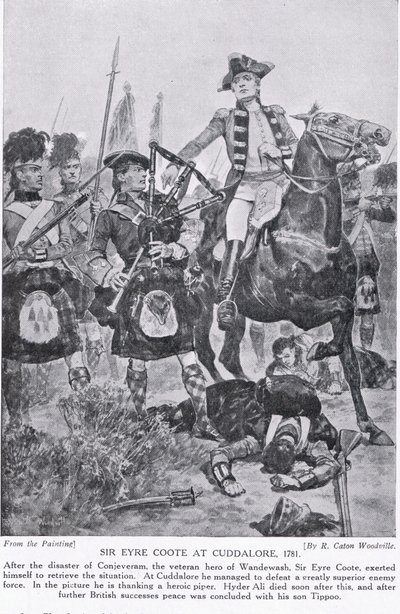 Sir Eyre Coote a Cuddalore, illustrazione da 