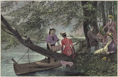 Un picnic sul fiume da Richard Caton Woodville junior