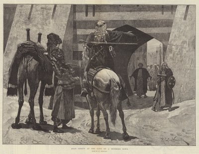 Capi arabi alla porta di una città assediata da Richard Caton Woodville junior