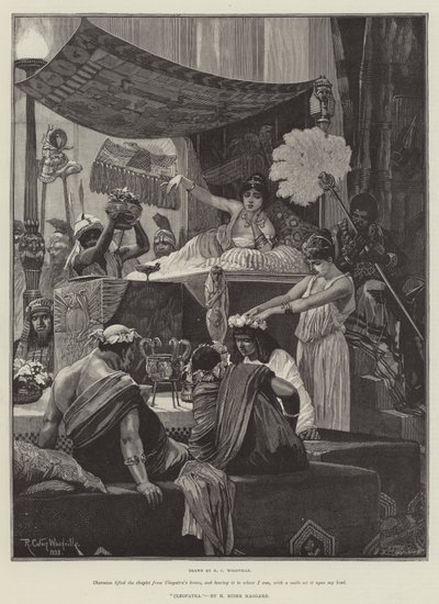 Cleopatra, di H Rider Haggard da Richard Caton Woodville junior