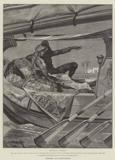 Cleopatra, di H Rider Haggard da Richard Caton Woodville junior