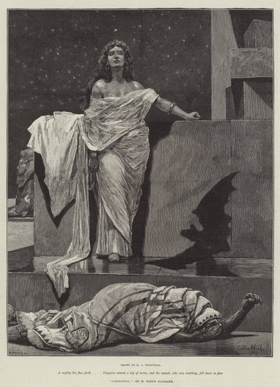 Cleopatra, di H Rider Haggard da Richard Caton Woodville junior