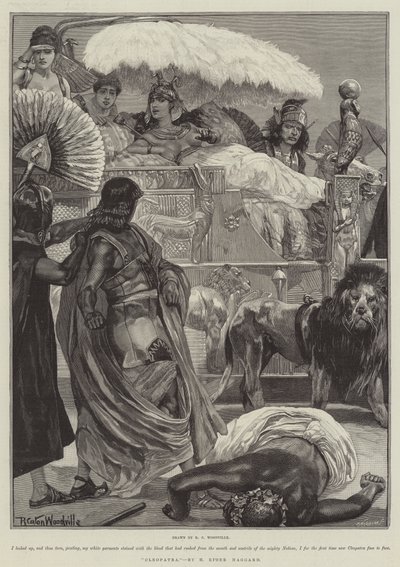Cleopatra, di H Rider Haggard da Richard Caton Woodville junior