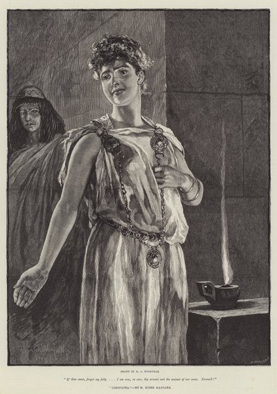 Cleopatra, di H Rider Haggard da Richard Caton Woodville junior
