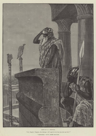 Cleopatra, di H Rider Haggard da Richard Caton Woodville junior