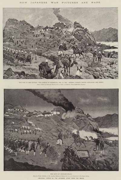 Come vengono realizzate le immagini di guerra giapponesi da Richard Caton Woodville junior