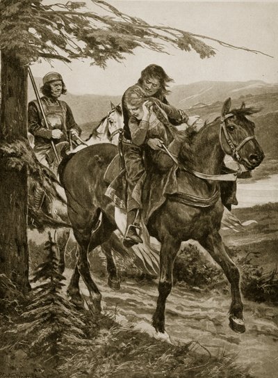 Re Dermot rapisce Devorgil, illustrazione da 