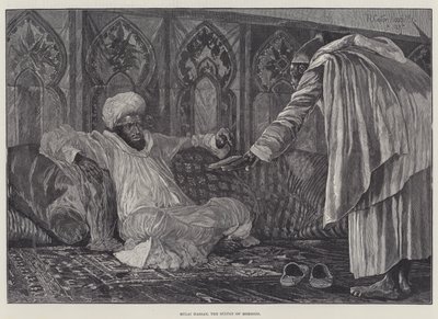 Mulai Hassan, il Sultano del Marocco da Richard Caton Woodville junior
