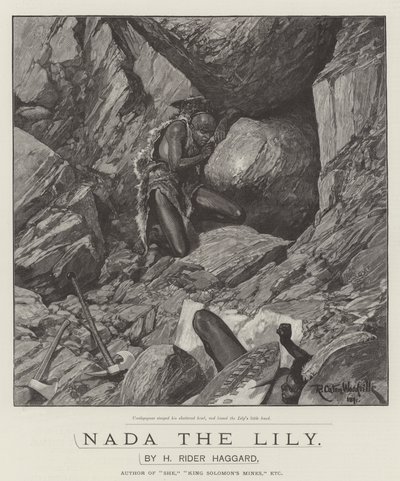 Nada the Lily, di H Rider Haggard da Richard Caton Woodville junior