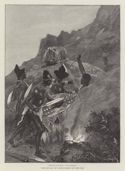 Nada il giglio, di H Rider Haggard da Richard Caton Woodville junior