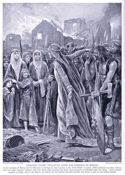 Prigionieri davanti alla regina Ethelred, anni 