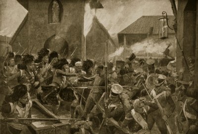 I 42nd Highlanders a Corunna, illustrazione da 