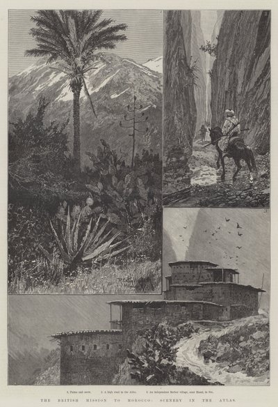 La missione britannica in Marocco, paesaggi nell