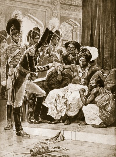 I Britannici a Ceylon, illustrazione da 