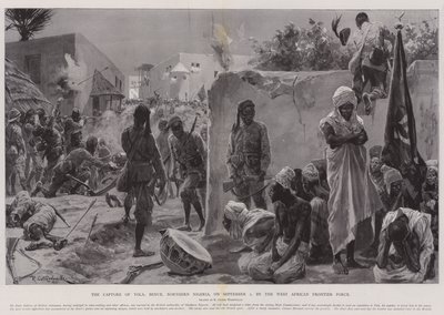La cattura di Yola, Benue, Nigeria settentrionale, il 2 settembre, da parte della West African Frontier Force da Richard Caton Woodville junior