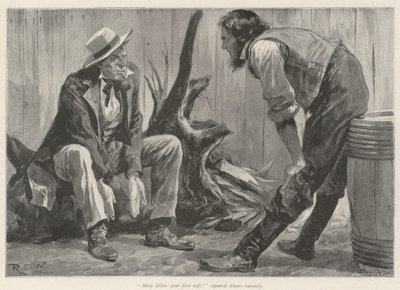 Il locandiere del Big Flume Hotel, di Bret Harte da Richard Caton Woodville junior